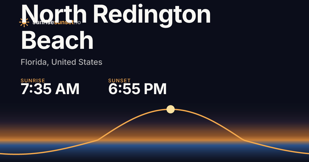 North Redington Beach, FL Sunrise & Sunset Times